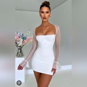 BABYBOO Brea Mini Dress White